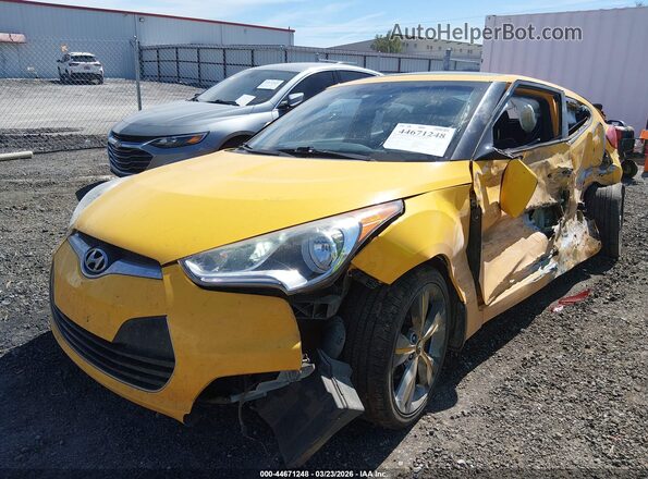 KMHTC6AD9GU291041 2016 HYUNDAI VELOSTER Yellow წინა ხედი
