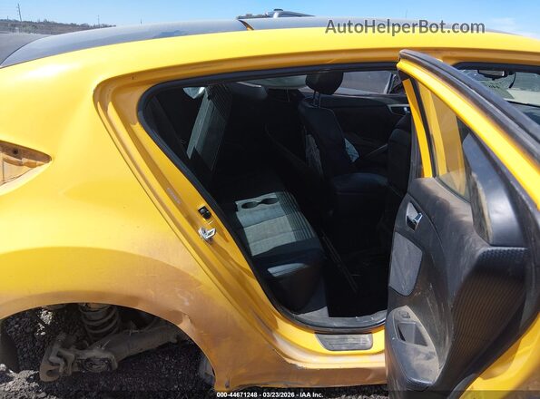 KMHTC6AD9GU291041 2016 HYUNDAI VELOSTER Yellow VIN კოდის სტიკერის ხედი