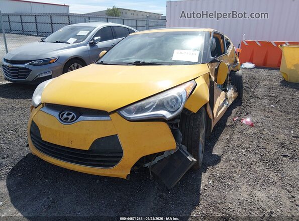 KMHTC6AD9GU291041 2016 HYUNDAI VELOSTER Yellow წინა მარცხენა ხედი სამი მეოთხედიდან