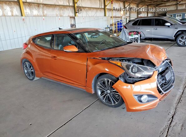 KMHTC6AE0GU254808 2016 HYUNDAI VELOSTER Orange Przód prawy