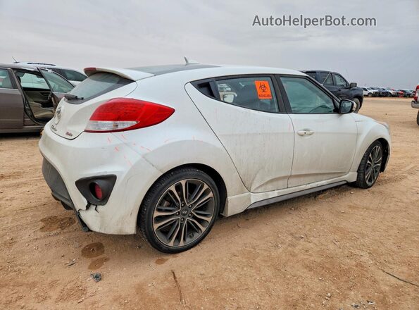 KMHTC6AE1HU309784 2017 HYUNDAI VELOSTER Белый Задняя правая четверть