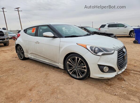 KMHTC6AE1HU309784 2017 HYUNDAI VELOSTER Белый Передняя правая четверть