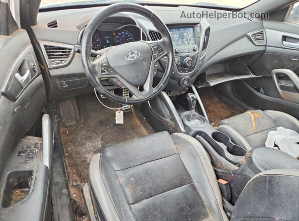 KMHTC6AE1HU309784 2017 HYUNDAI VELOSTER Белый Вид панели приборов