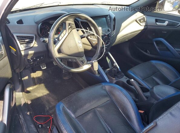KMHTC6AE2GU287227 2016 HYUNDAI VELOSTER Серебряный Вид панели приборов