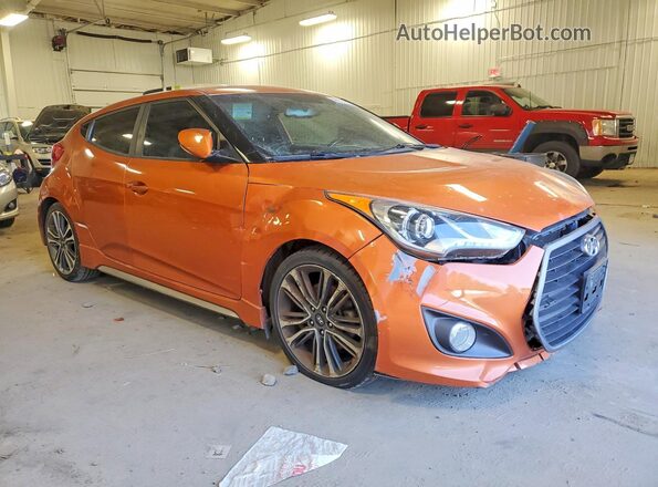 KMHTC6AE5GU269594 2016 HYUNDAI VELOSTER Оранжевый Передняя правая четверть