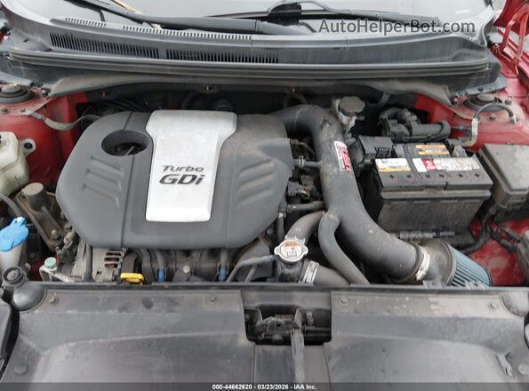KMHTC6AE5HU308850 2017 HYUNDAI VELOSTER Red Rear view