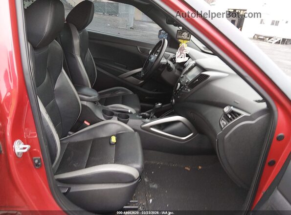 KMHTC6AE5HU308850 2017 HYUNDAI VELOSTER Red Front interior view