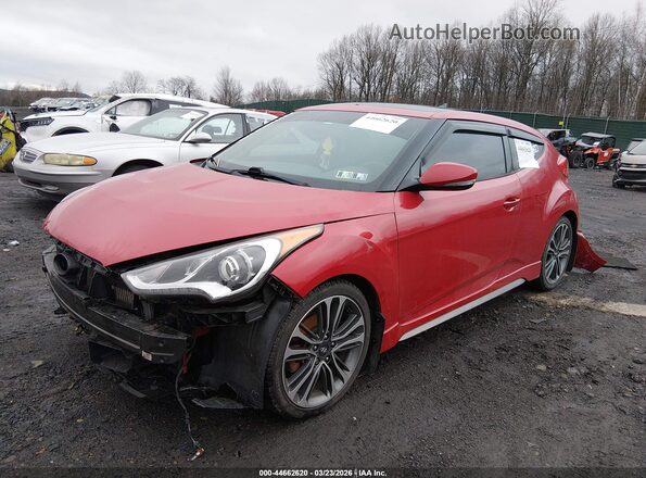 KMHTC6AE5HU308850 2017 HYUNDAI VELOSTER Red Front left