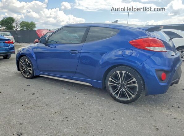 KMHTC6AE7GU274490 2016 HYUNDAI VELOSTER Синий Задняя левая четверть
