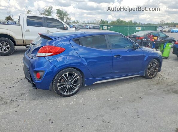 KMHTC6AE7GU274490 2016 HYUNDAI VELOSTER Синий Задняя правая четверть