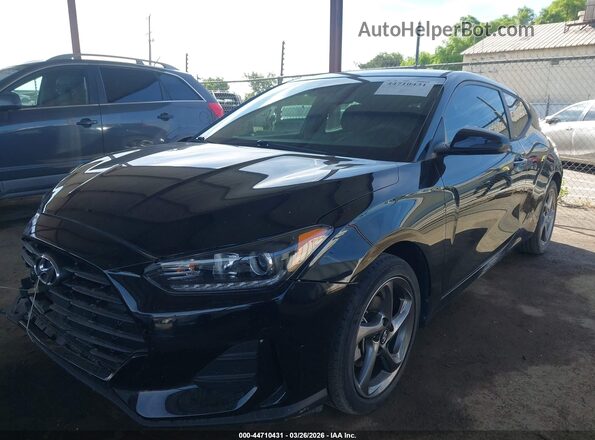 KMHTG6AF0LU028663 2020 HYUNDAI VELOSTER Black Առջևի ձախ երեք քառորդ տեսարան