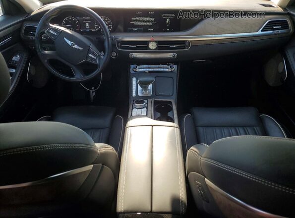 KMTF54PH0MU084819 2021 GENESIS G90 Gray Dashboard view
