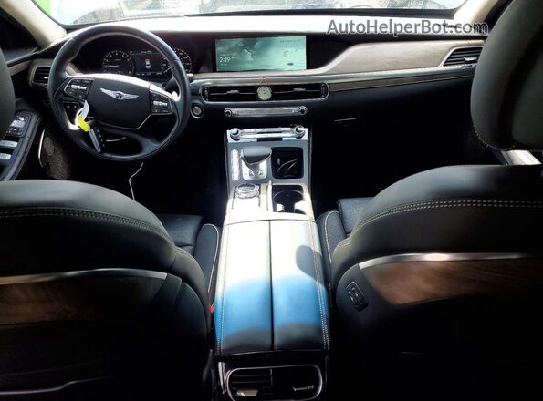 KMTF54PH8MU087094 2021 GENESIS G90 Silver წინა პანელის ხედი