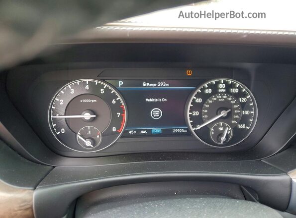 KMTF54PH8MU087094 2021 GENESIS G90 Silver ხელსაწყოთა პანელის ხედი