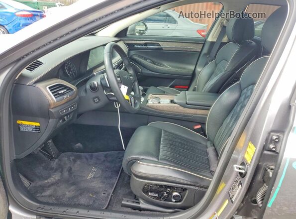 KMTF54PH8MU087094 2021 GENESIS G90 Silver წინა სალონის ხედი