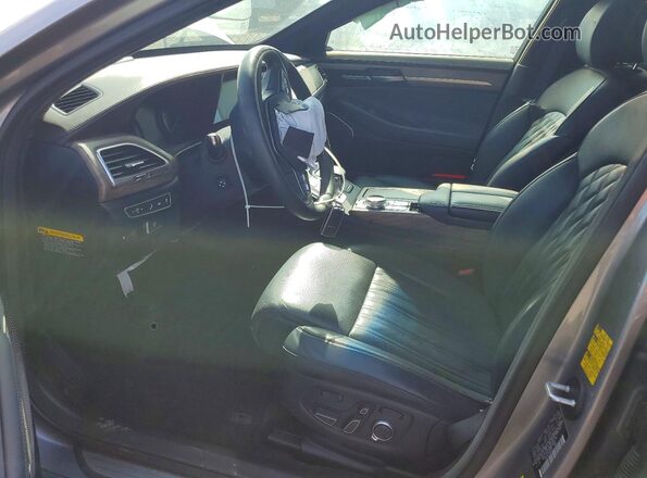 KMTF54PH9MU085175 2021 GENESIS G90 Gray წინა სალონის ხედი