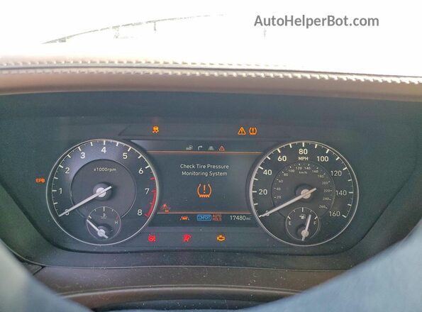 KMTF54PH9MU085175 2021 GENESIS G90 Gray ხელსაწყოთა პანელის ხედი