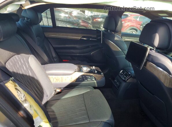 KMTF54PH9MU085175 2021 GENESIS G90 Gray უკანა სავარძლების ხედი