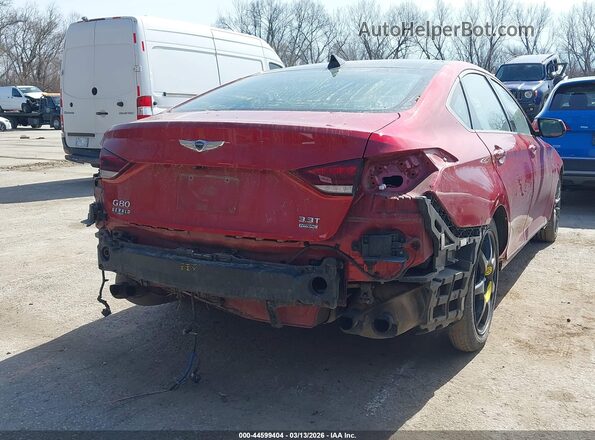 KMTFN4JB4LU336929 2020 GENESIS G80 Красный Вид спереди