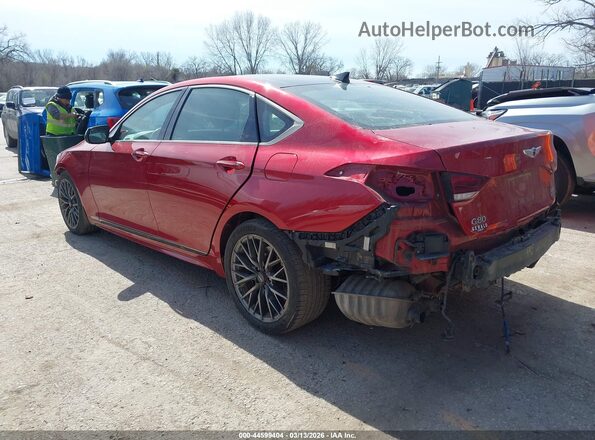 KMTFN4JB4LU336929 2020 GENESIS G80 Красный Задняя левая четверть
