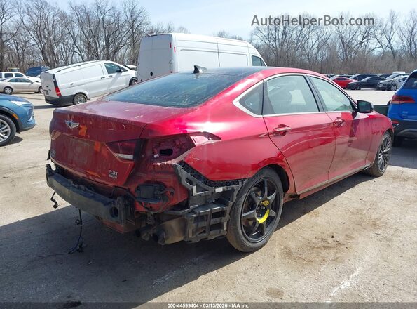 KMTFN4JB4LU336929 2020 GENESIS G80 Красный Задняя правая четверть