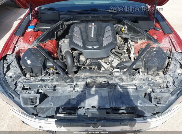 KMTFN4JB4LU336929 2020 GENESIS G80 Красный Вид сзади