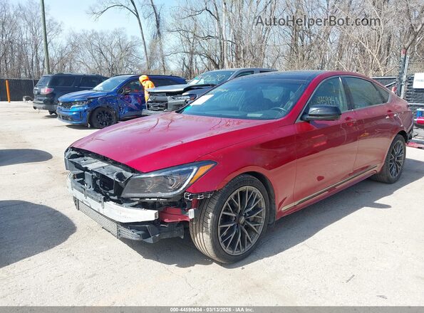 KMTFN4JB4LU336929 2020 GENESIS G80 Красный Передняя левая четверть