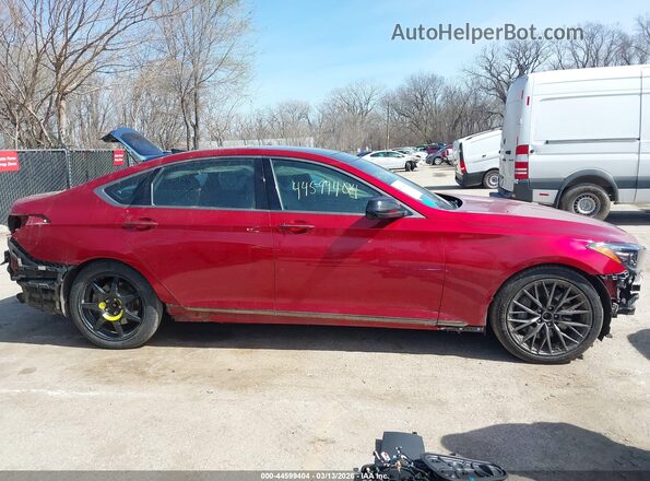 KMTFN4JB4LU336929 2020 GENESIS G80 Красный Панорамный вид салона 360°