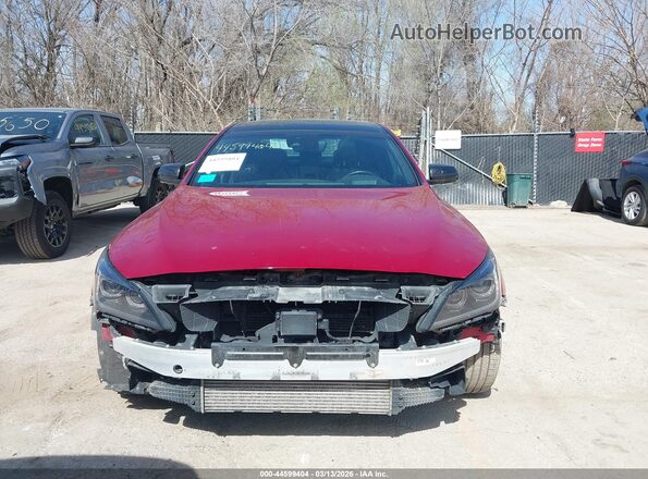 KMTFN4JB4LU336929 2020 GENESIS G80 Красный Вид задней части салона