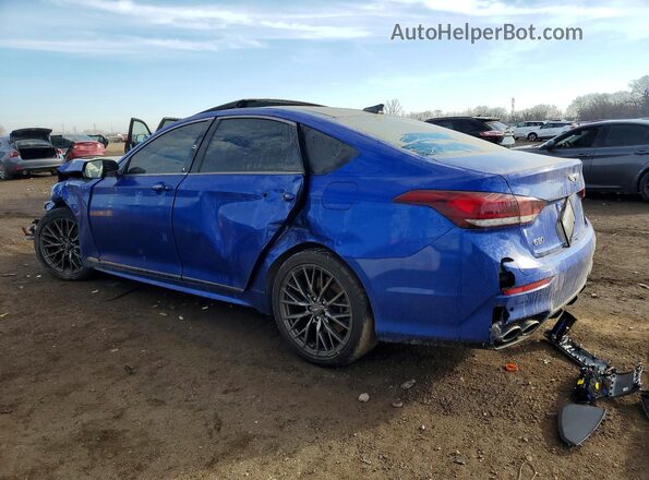 KMTFN4JB5LU329567 2020 GENESIS G80 Blue Trasero izquierdo