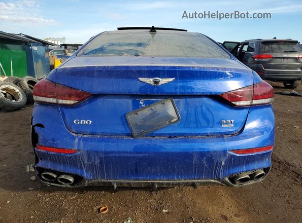 KMTFN4JB5LU329567 2020 GENESIS G80 Blue Vista trasera