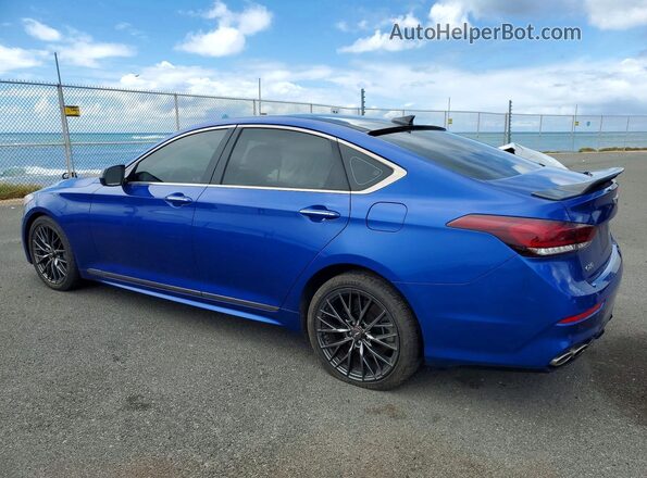 KMTFN4JB5LU331898 2020 GENESIS G80 Blue Rear left