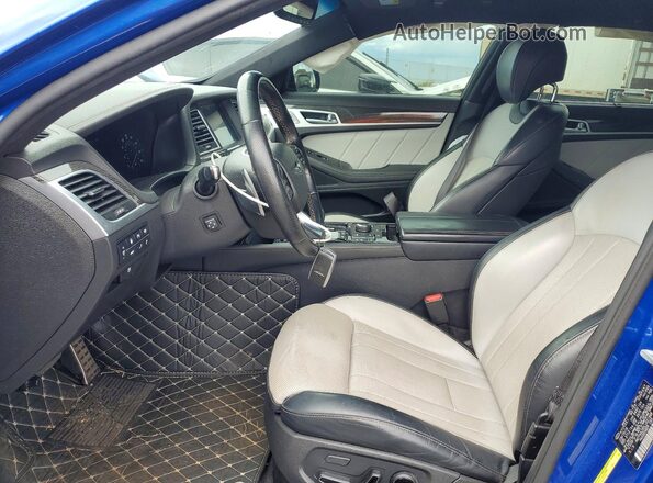 KMTFN4JB5LU331898 2020 GENESIS G80 Blue Front interior view