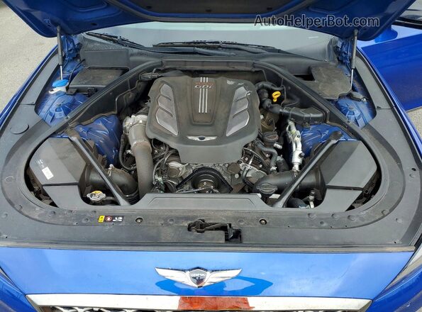 KMTFN4JB5LU331898 2020 GENESIS G80 Blue Rear interior view