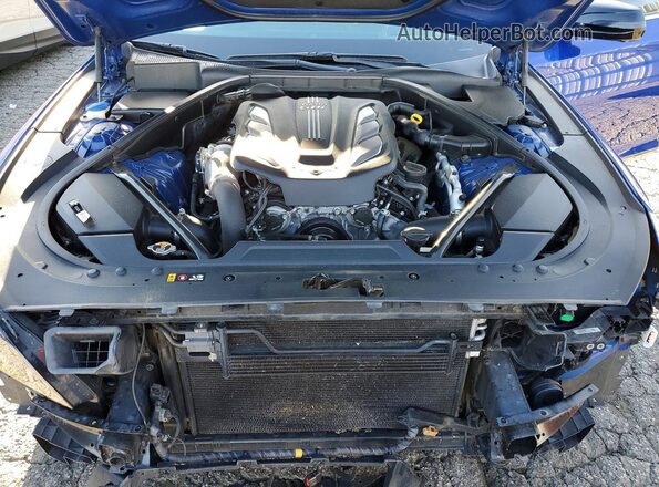 KMTFN4JB8LU329739 2020 GENESIS G80 Синий Вид задней части салона