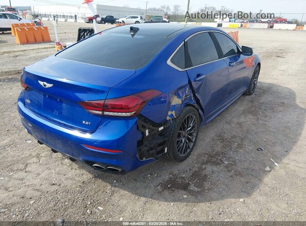 KMTFN4JB9LU334755 2020 GENESIS G80 Blue Trasero derecho