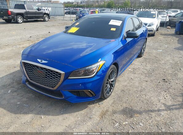 KMTFN4JB9LU334755 2020 GENESIS G80 Blue Vista tres cuartos delantera izquierda