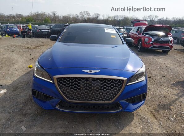 KMTFN4JB9LU334755 2020 GENESIS G80 Blue Vista del cuadro de instrumentos