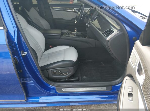 KMTFN4JB9LU334755 2020 GENESIS G80 Blue Vista interior delantera