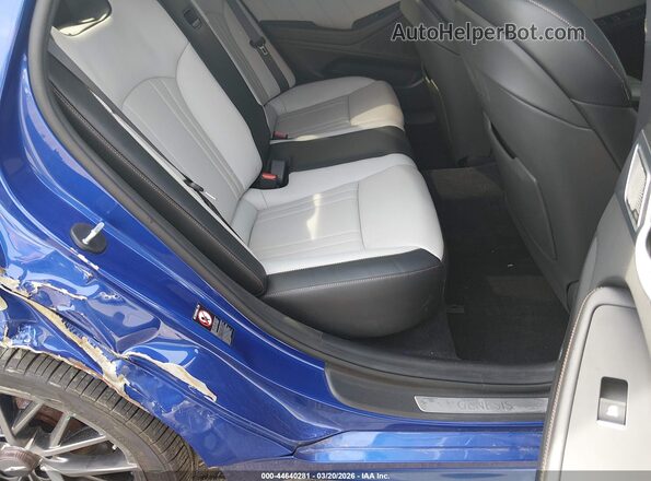 KMTFN4JB9LU334755 2020 GENESIS G80 Blue Vista de la etiqueta del VIN