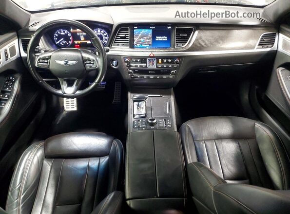 KMTFN4JBXLU334795 2020 GENESIS G80 White Widok deski rozdzielczej