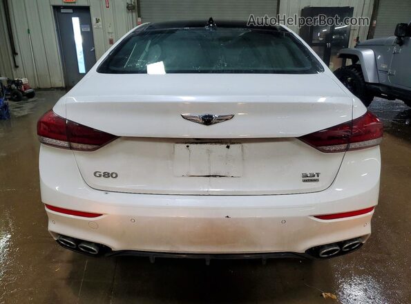 KMTFN4JBXLU334795 2020 GENESIS G80 White Widok z tyłu
