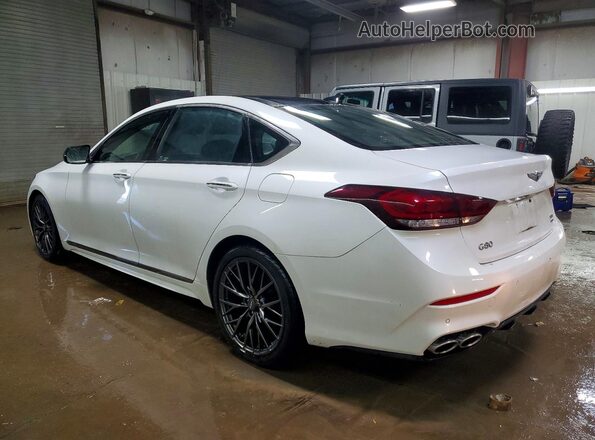 KMTFN4JBXLU334795 2020 GENESIS G80 White Tył lewy