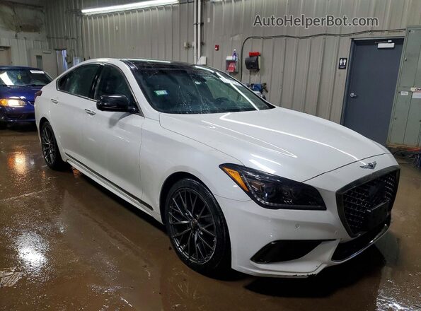 KMTFN4JBXLU334795 2020 GENESIS G80 White Przód prawy
