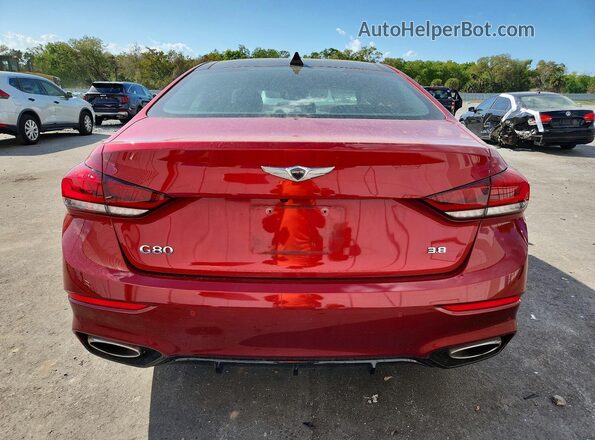 KMTFN4JE2KU313142 2019 GENESIS G80 Red 