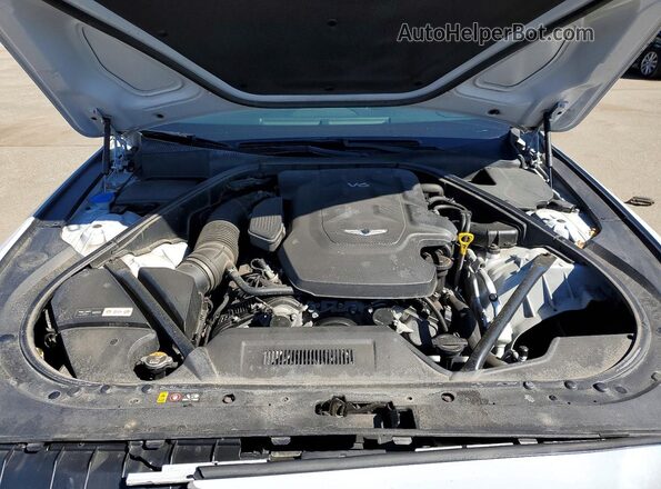 KMTFN4JE7LU329080 2020 GENESIS G80 Белый Вид задней части салона