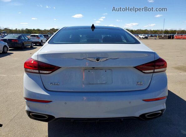 KMTFN4JE7LU329080 2020 GENESIS G80 Белый Вид сзади