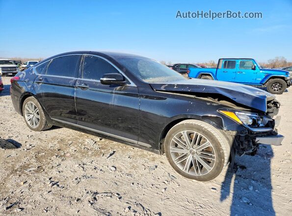 KMTFN4JE7LU338037 2020 GENESIS G80 Черный Передняя правая четверть