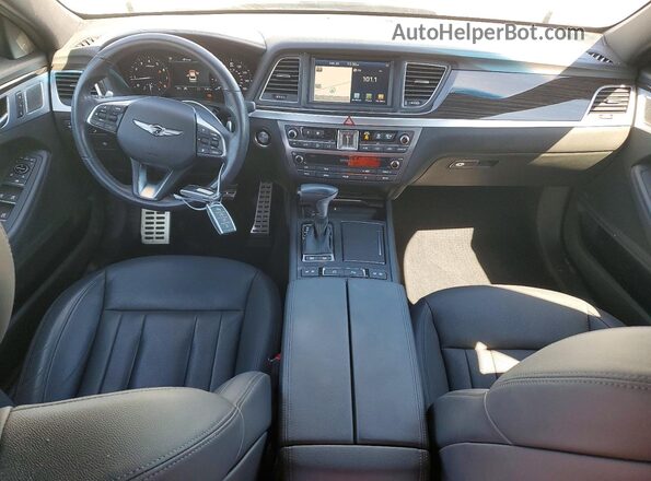 KMTFN4JEXLU337707 2020 GENESIS G80 White Widok deski rozdzielczej