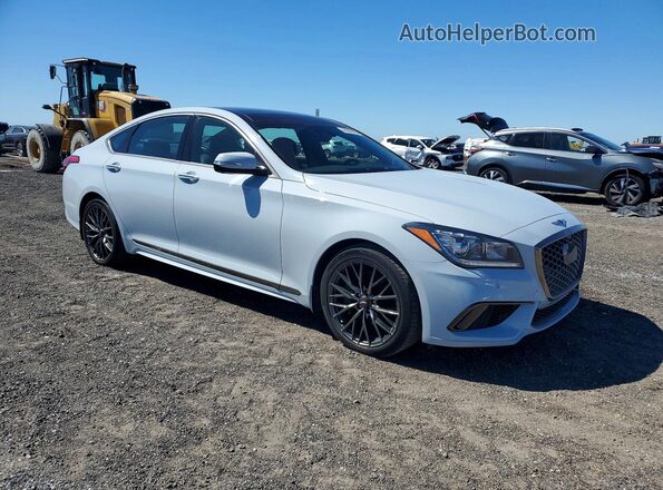 KMTFN4JEXLU337707 2020 GENESIS G80 White Przód prawy